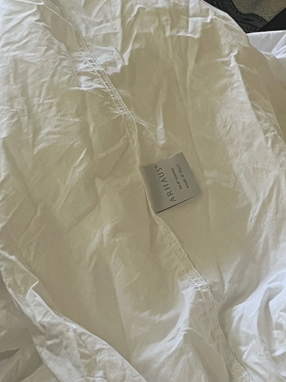 Arhaus White King size Fitted sheet only - Made in Italy